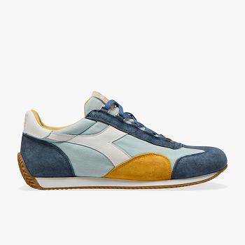 Diadora Heritage Equipe H Platene Stone Wash Modre / Hnede - Panske Tenisky